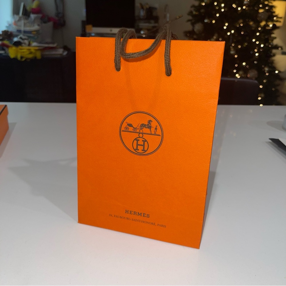 Orange Holiday Gift Bag